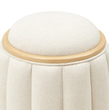 Load image into Gallery viewer, AICO Furniture Camellia Field Round Bench in Caramel
