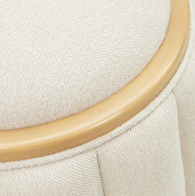 Load image into Gallery viewer, AICO Furniture Camellia Field Round Bench in Caramel
