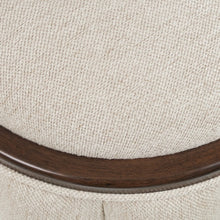 Load image into Gallery viewer, AICO Furniture Camellia Field Round Bench in Warm Pecan

