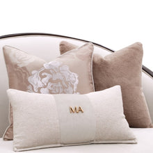 Load image into Gallery viewer, AICO Furniture Camellia Field Asymmetrical Sofa in Warm Pecan
