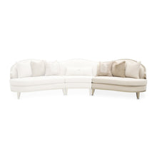 Load image into Gallery viewer, AICO Furniture Camellia Field RAF Loveseat Linen in Caramel image
