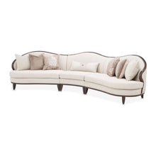 Load image into Gallery viewer, AICO Furniture Camellia Field RAF Loveseat Linen in Warm Pecan
