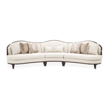 Load image into Gallery viewer, AICO Furniture Camellia Field RAF Loveseat Linen in Warm Pecan
