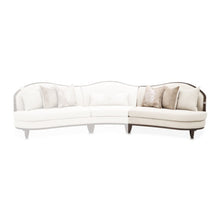 Load image into Gallery viewer, AICO Furniture Camellia Field RAF Loveseat Linen in Warm Pecan image
