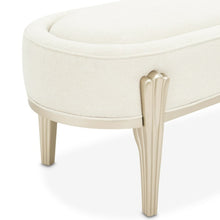 Load image into Gallery viewer, AICO Furniture Camellia Field Bench in Caramel

