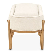 Load image into Gallery viewer, AICO Furniture Camellia Field Bench in Warm Pecan
