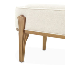 Load image into Gallery viewer, AICO Furniture Camellia Field Bench in Warm Pecan
