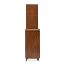 Load image into Gallery viewer, AICO Furniture Mason Park Offset Chest with Storage Mirror in Umber
