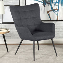 Load image into Gallery viewer, Isla Upholstered Flared Arms Accent Chair with Grid Tufted image
