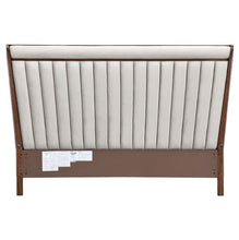 Load image into Gallery viewer, AICO Furniture Houston King Channel Tufted Bed in Walnut
