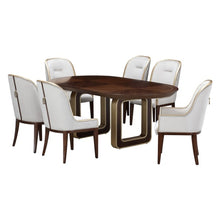 Load image into Gallery viewer, AICO Furniture Houston Assmebled Arm Chair in Walnut
