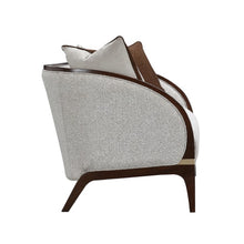 Load image into Gallery viewer, AICO Furniture Houston Loveseat Pebble in Walnut
