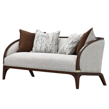 Load image into Gallery viewer, AICO Furniture Houston Loveseat Pebble in Walnut
