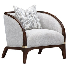 Load image into Gallery viewer, AICO Furniture Houston Matching Chair Pebble in Walnut
