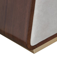 Load image into Gallery viewer, AICO Furniture Houston Accent Bench in Walnut
