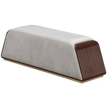 Load image into Gallery viewer, AICO Furniture Houston Accent Bench in Walnut
