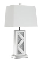Load image into Gallery viewer, Carmen Geometric Base Table Lamp Silver image

