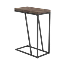 Load image into Gallery viewer, Sergio Chevron Rectangular Accent Table Tobacco image
