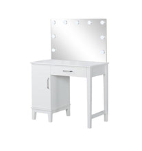 Load image into Gallery viewer, Elijah Vanity Set with LED Lights White and Dark Grey image
