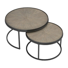 Load image into Gallery viewer, Rodrigo 2-piece Round Nesting Tables Weathered Elm image
