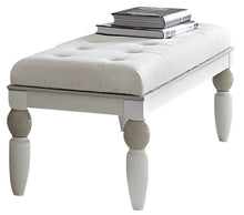 Load image into Gallery viewer, AICO Sky Tower Bedside Bench in White Cloud image
