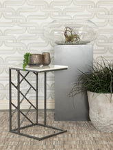 Load image into Gallery viewer, Angeliki Accent Table with Marble Top White

