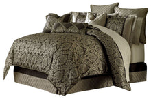 Load image into Gallery viewer, AICO Imperial 9-pc Queen Comforter Set in Bronze image
