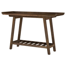 Load image into Gallery viewer, Ornelas 46-inch Console Table with Slatted Shelf Mango Brown
