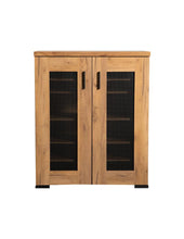 Load image into Gallery viewer, Bristol Metal Mesh Door Accent Cabinet Golden Oak image

