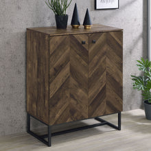 Load image into Gallery viewer, Carolyn 2-door Accent Cabinet Rustic Oak and Gunmetal image
