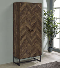 Load image into Gallery viewer, Carolyn 2-door Accent Cabinet Rustic Oak and Gunmetal
