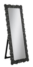 Load image into Gallery viewer, Mckay Textural Frame Cheval Floor Mirror Silver and Smoky Grey image
