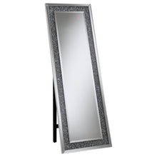 Load image into Gallery viewer, Carisi Rectangular Standing Mirror with LED Lighting Silver image
