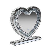 Load image into Gallery viewer, Euston Heart Shape Table Mirror Silver image
