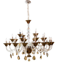 Load image into Gallery viewer, Aico Lighting Rundale 28 Light Chandelier in Clear and Chrome image
