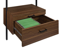 Load image into Gallery viewer, Owens 3-piece 96-inch Wall Mounted Bookshelf Set Walnut
