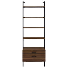 Load image into Gallery viewer, Owens 96-inch 4-shelf Storage Wall Bookshelf Walnut
