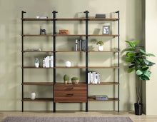 Load image into Gallery viewer, Owens 96-inch 4-shelf Storage Wall Bookshelf Walnut
