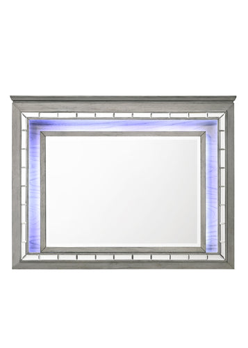 Antares Light Gray Oak Mirror (LED) image