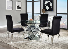Load image into Gallery viewer, Noralie Mirrored &amp; Faux Diamonds Dining Table
