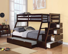 Load image into Gallery viewer, Jason Espresso Bunk Bed (Twin/Full)
