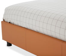 Load image into Gallery viewer, 21 Cosmopolitan Eastern King Upholstered Tufted Bed in Orange/Umber
