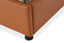 Load image into Gallery viewer, 21 Cosmopolitan Eastern King Upholstered Tufted Bed in Orange/Umber

