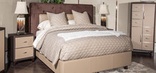 Load image into Gallery viewer, 21 Cosmopolitan Queen Upholstered Tufted Bed in Taupe/Umber
