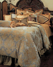 Load image into Gallery viewer, Elizabeth 12-pc Queen Comforter Set in Aqua
