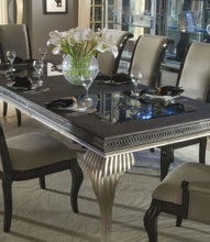 Load image into Gallery viewer, Hollywood Swank Leg Dining Table in Pearl Caviar
