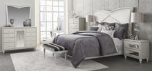Load image into Gallery viewer, Melrose Plaza Queen Upholstered Bed in Dove 9019000QN-118
