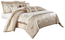 Load image into Gallery viewer, Palermo 10-pc King Comforter Set in Sand image
