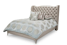 Load image into Gallery viewer, Hollywood Loft King Upholstered Platform Bed in Frost
