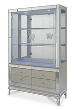 Load image into Gallery viewer, Hollywood Swank Curio w/ Drawer Base in Pearl Caviar NT03515-11 image
